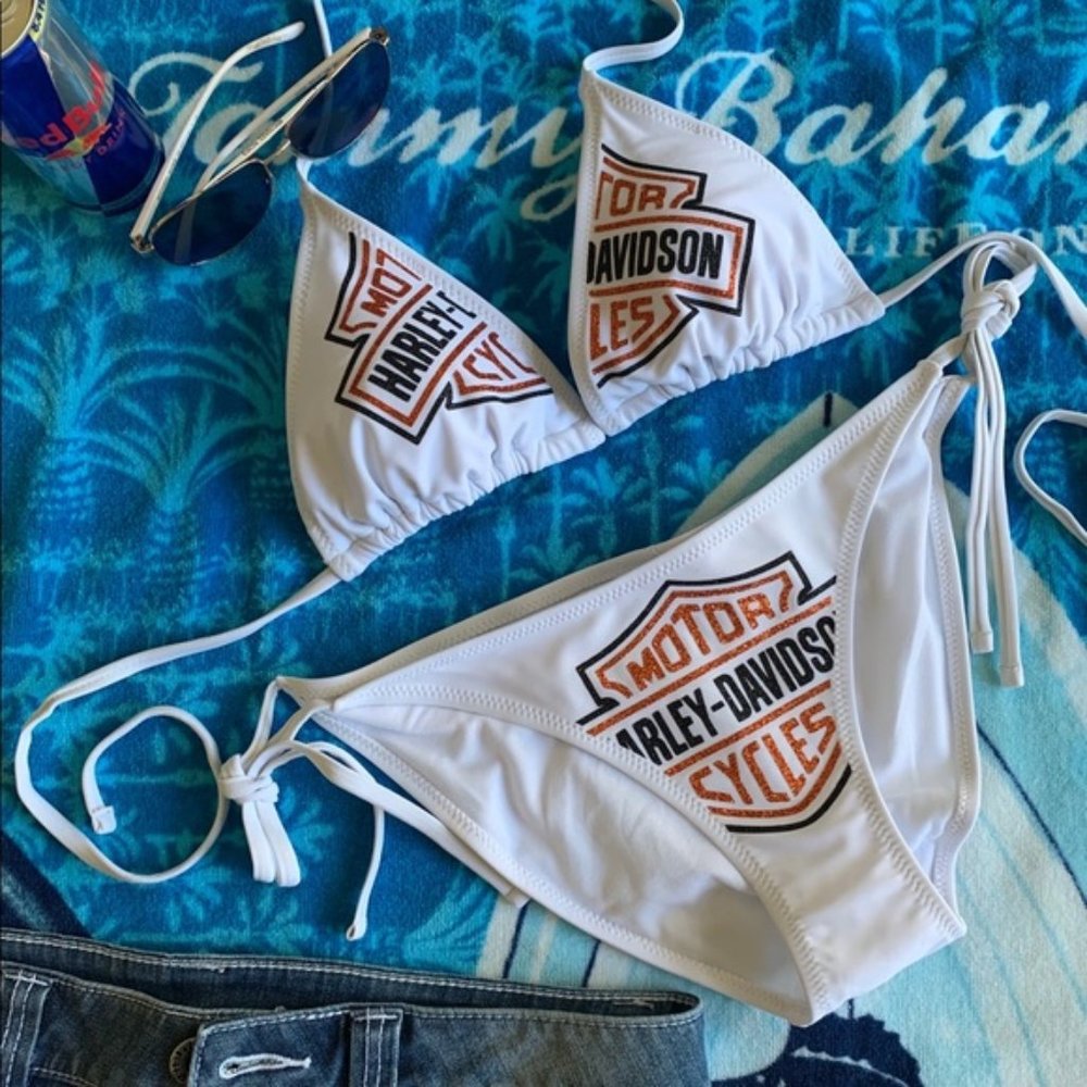 Sexy Hot Harley Davidson Branded Bikini